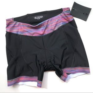 SUGOI Black Pink Short Triathalon Bike Shorts